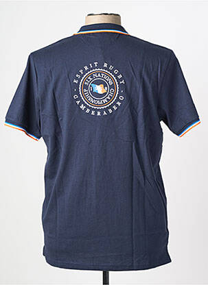Polo coupe droite manches courtes bleu CAMBERABERO homme
