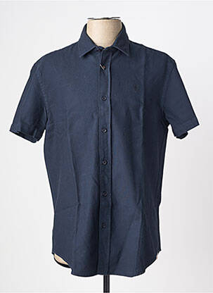 Chemise manches courtes coupe cintrée bleu CAMBERABERO homme
