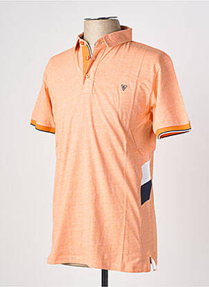 Polo coupe cintrée manches courtes orange CAMBERABERO homme