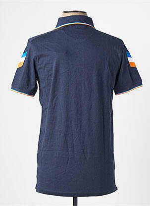 Polo coupe cintrée manches courtes bleu CAMBERABERO homme