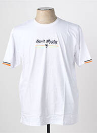 T-shirt coupe droite manches courtes blanc CAMBERABERO homme
