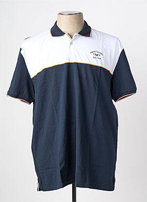 Polo coupe droite manches courtes bleu CAMBERABERO homme