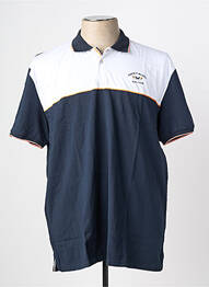 Polo coupe droite manches courtes bleu CAMBERABERO homme