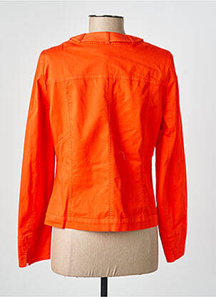 Veste casual col rond orange GUY DUBOUIS femme