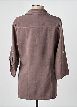 Veste casual coupe droite marron GUY DUBOUIS femme