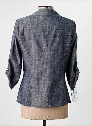 Veste casual epaulette bleu GUY DUBOUIS femme