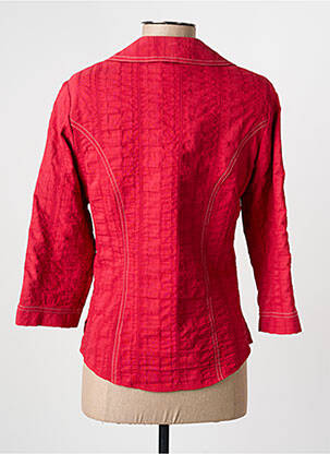 Chemisier coupe cintrée manches 3/4 rouge GUY DUBOUIS femme