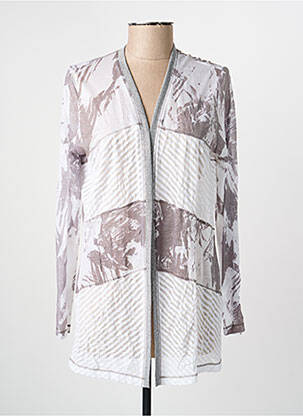 Gilet manches longues stretch gris MERI & ESCA femme