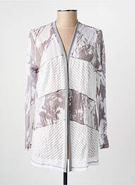 Gilet manches longues stretch gris MERI & ESCA femme