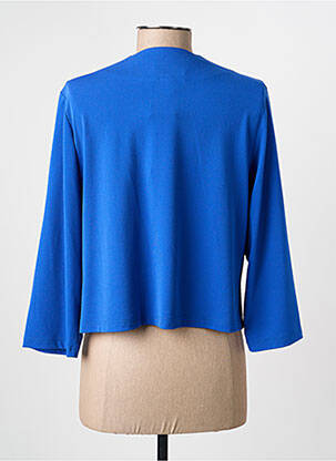 Gilet manches longues manches 3/4 bleu GUY DUBOUIS femme