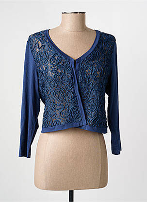 Gilet manches longues manches 3/4 bleu MERI & ESCA femme
