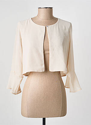 Boléro col rond beige MERI & ESCA femme