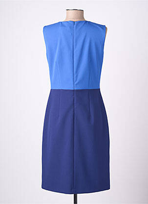 Robe mi-longue sans manche sans manche bleu GUY DUBOUIS femme