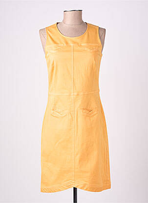 Robe mi-longue sans manche sans manche orange GUY DUBOUIS femme