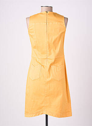 Robe mi-longue sans manche sans manche orange GUY DUBOUIS femme