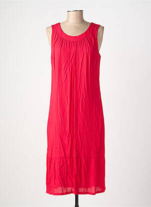 Robe mi-longue sans manche sans manche rose MERI & ESCA femme