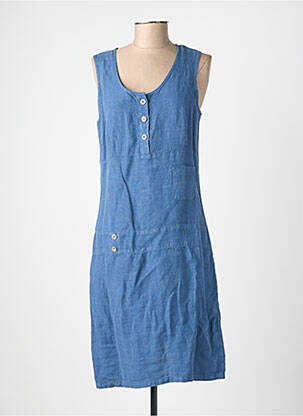 Robe mi-longue sans manche sans manche bleu MERI & ESCA femme
