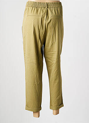 Pantalon 7/8 tissage popeline taille normale vert VERO MODA femme