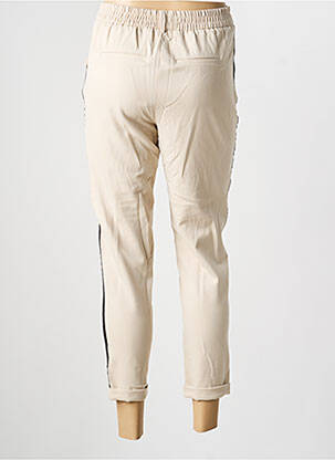 Pantalon 7/8 tissage popeline taille normale beige VERO MODA femme