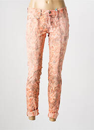 Jeans coupe slim tissage brut taille normale rose STREET ONE femme