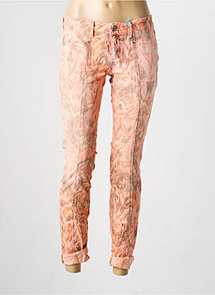 Jeans coupe slim tissage brut taille normale rose STREET ONE femme