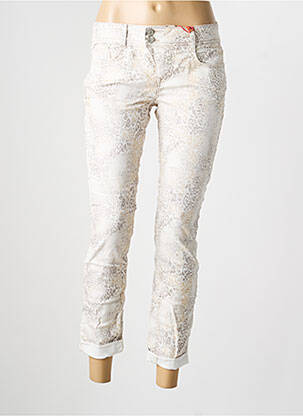 Pantalon slim stretch taille normale beige STREET ONE femme