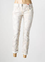 Pantalon slim stretch taille normale beige STREET ONE femme