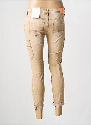 Jeans coupe slim tissage brut taille normale beige STREET ONE femme