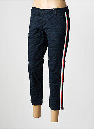 Pantacourt tissage popeline taille normale bleu STREET ONE femme
