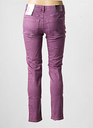Jeans coupe slim tissage brut taille normale violet STREET ONE femme