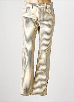 Jeans coupe droite stretch taille normale beige B.YOUNG femme