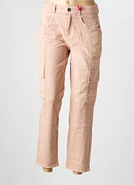 Jeans coupe slim tissage brut taille normale rose STREET ONE femme