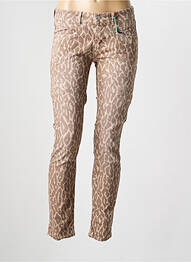 Jeans coupe slim tissage brut taille normale marron STREET ONE femme