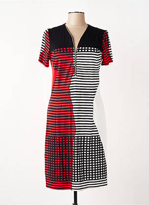Robe mi-longue manches longues manches longues rouge MERI & ESCA femme