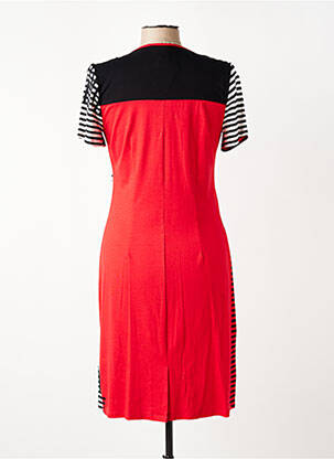 Robe mi-longue manches longues manches longues rouge MERI & ESCA femme