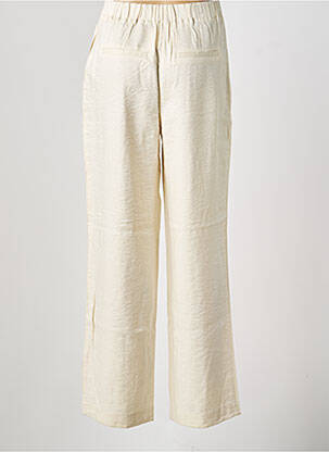 Pantalon large fermeture zippée sous rabat boutonné taille normale beige B.YOUNG femme