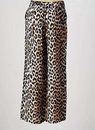 Pantalon large tissage popeline taille normale marron VERO MODA femme