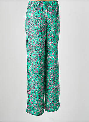Pantalon droit tissage popeline taille normale vert VERO MODA femme