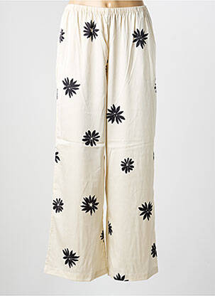Pantalon large taille normale taille normale beige AWARE femme