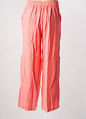 Pantalon large tissage crêpe taille normale orange VERO MODA femme