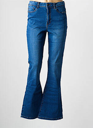 Jean coupe flare stretch taille haute bleu NOISY MAY femme