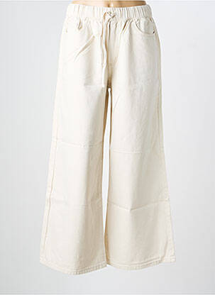 Jeans coupe large taille normale taille normale beige VERO MODA femme