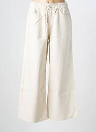 Jeans coupe large taille normale taille normale beige VERO MODA femme