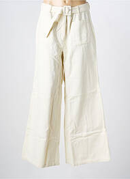 Jeans coupe large taille normale taille normale beige ICHI femme