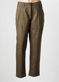 Pantalon chino tissage popeline taille normale vert VERO MODA femme