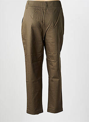 Pantalon chino tissage popeline taille normale vert VERO MODA femme