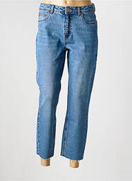 Jeans coupe droite taille haute taille haute bleu VERO MODA femme