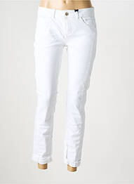 Jeans coupe slim stretch taille basse blanc STREET ONE femme