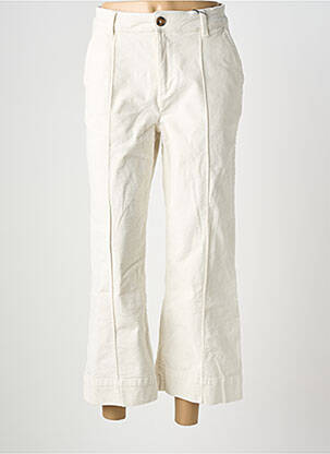 Pantalon 7/8 stretch taille normale blanc B.YOUNG femme
