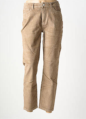 Pantalon droit stretch taille normale marron VERO MODA femme